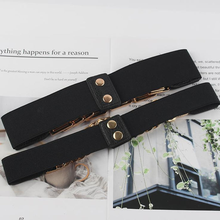 Black Fashion Simple Women's Belt