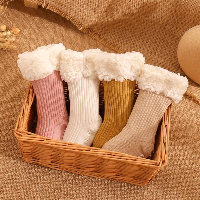 Winter Baby Solid Tincken Socks For Girls Boys