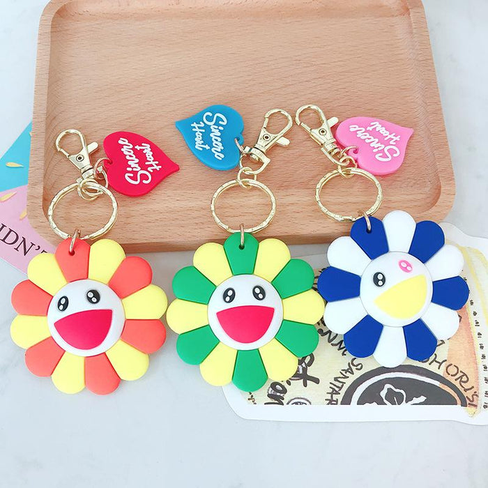 Creative Cute Cartoon Sunflower Keychain