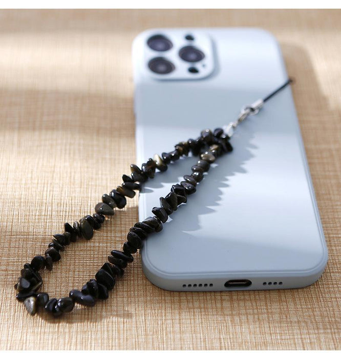 Natural Stone Mobile Phone Bead Hanging Rope