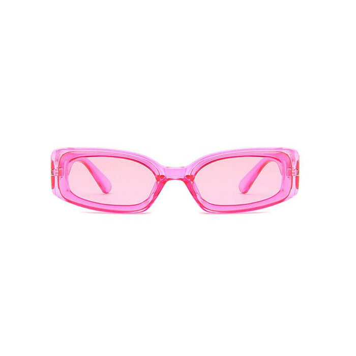 Women's Transparent Candy Color Small Square Sunglasses