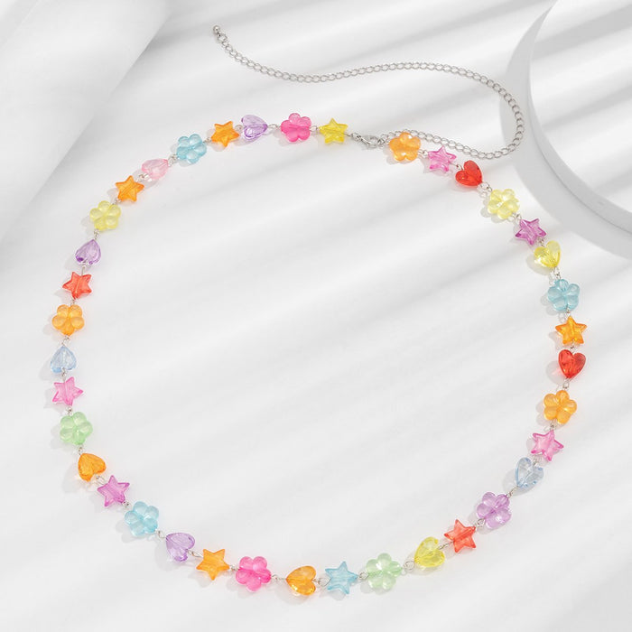 New Colorful Flower Waist Chain Women's Body Chain