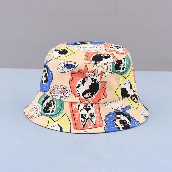 Children's Summer Outdoor Cartoon Printing Sunshade Hat