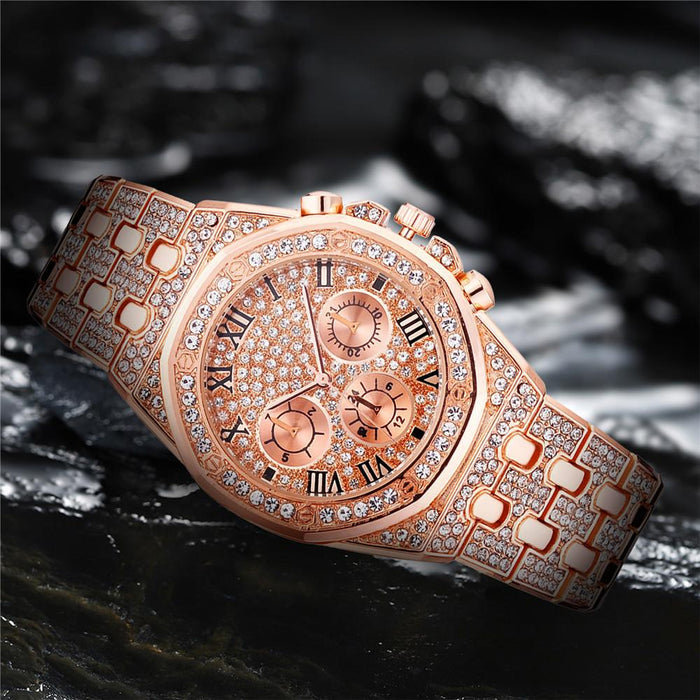 Fashion Watches for Men Brand Luxury Clock Stainless Steel Quartz Wristwatches