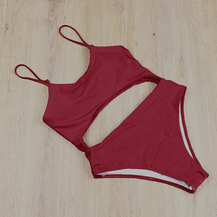 Sexy Open Belly Tight One-piece Bikini