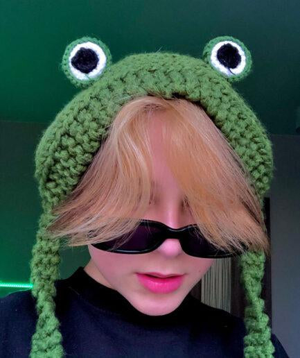 Winter Skullies 2022 Women Hat Frog Hat