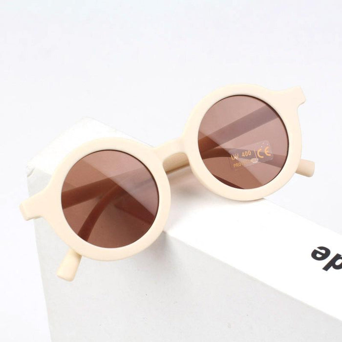 Children's Sunglasses frosted round frame glasses
