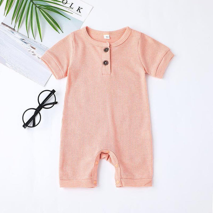 Multicolor Infant Short Sleeve Jumpsuit