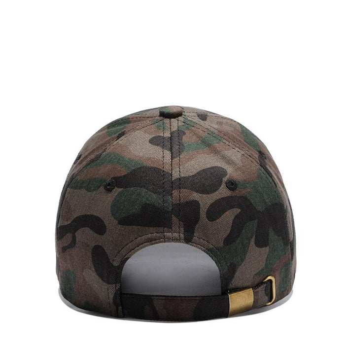 Men's and Women's Simple Curved Cap Camouflage Baseball Cap