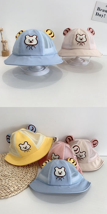 Summer Cute Baby Bear Ears Children's Fisherman Net Hat
