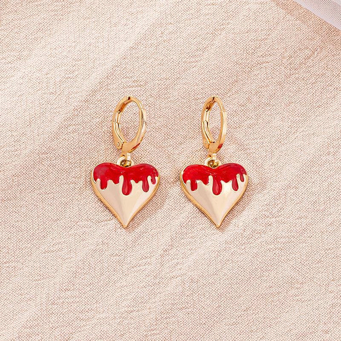 New Love Water Drops Shiny Personality Earrings