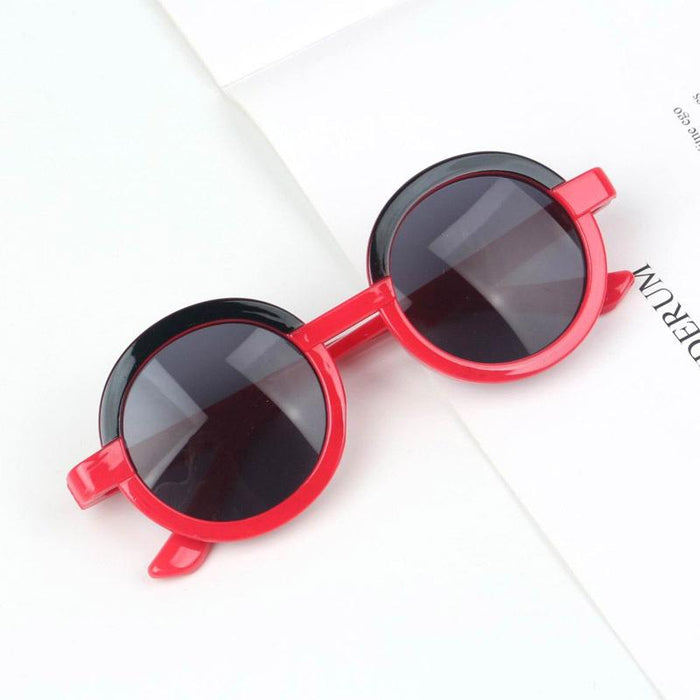 Children's Sunglasses New transparent frame color matching glasses