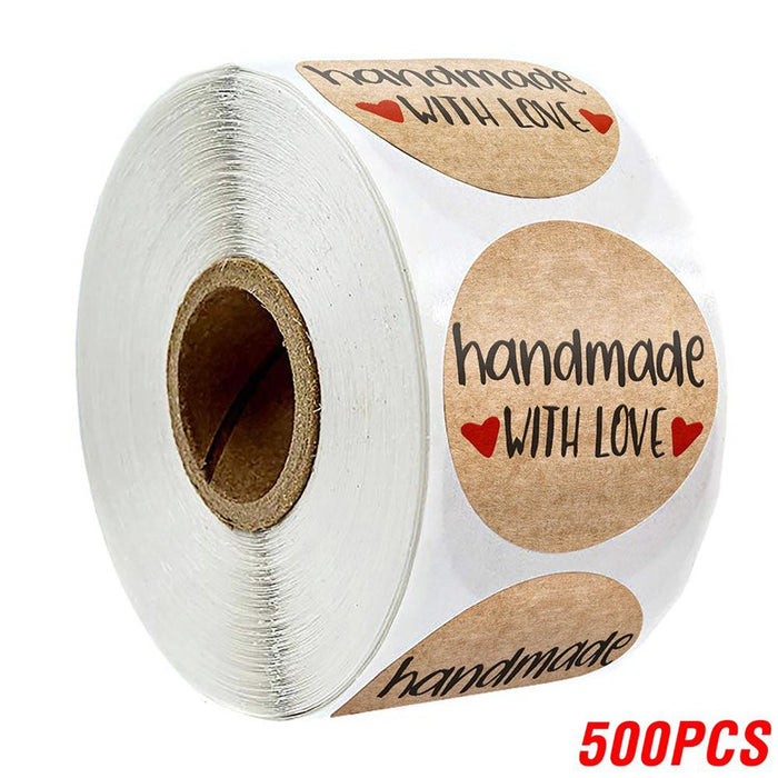 100-500pcs Vintage Kraft Paper Scrapbook Gift Stickers