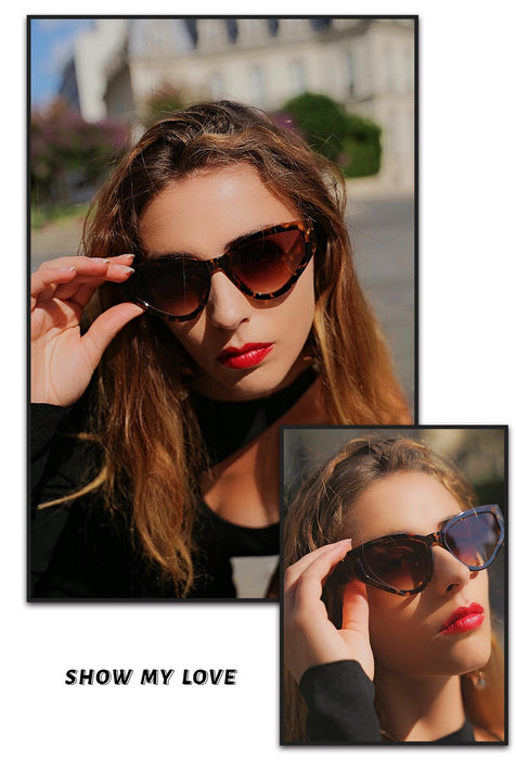 Cat's Eye Sunglasses retro Sexy Leopard Print Sunglasses