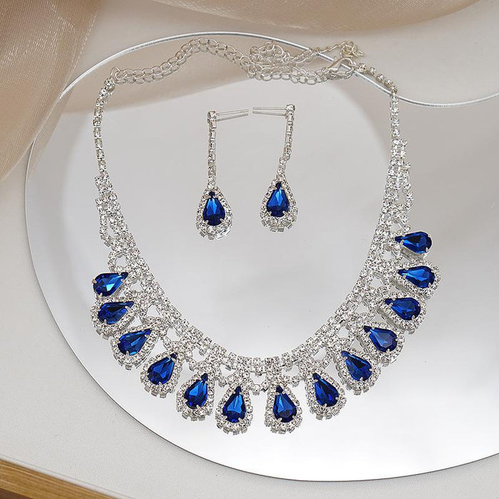 Personalized Fashion Female Jewelry Necklace Earrings Two Piece Set