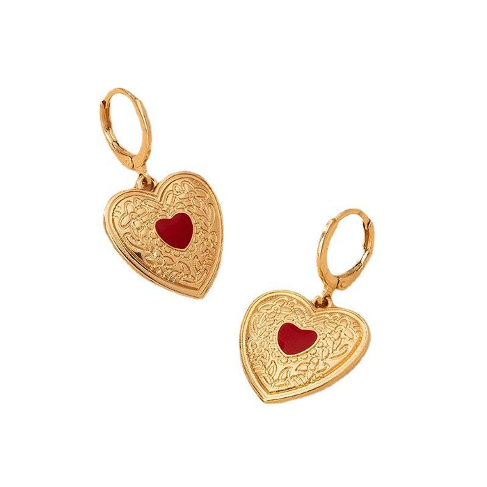 New Love Water Drop Ladies Shiny Personality Earrings
