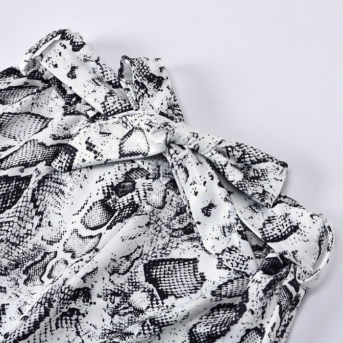 Sleeveless Neck Chiffon shirt printed trousers two piece set