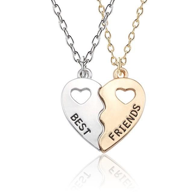 2 Pcs/ Set Best Friends Honey Love Couple Necklace
