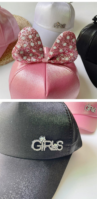 Cute Cartoon Sequin Bow Children's Baseball Cap