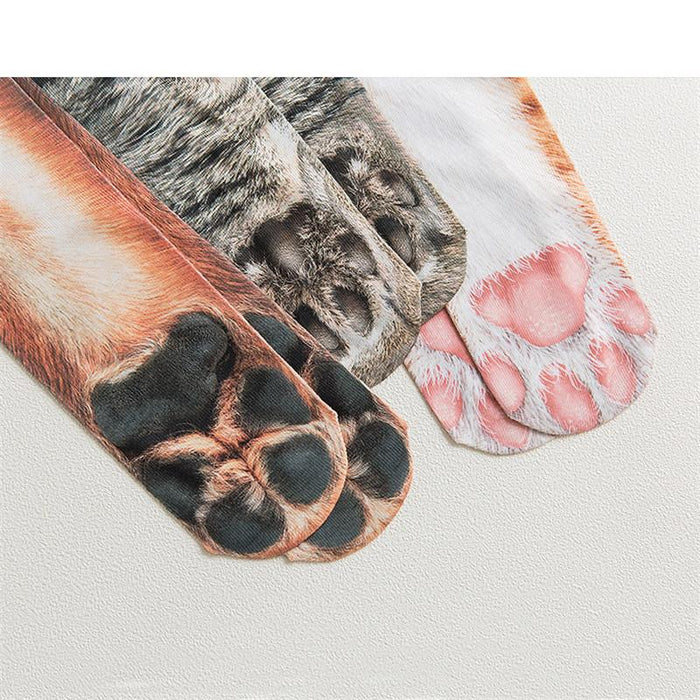 Funny Leopard Tiger Cotton Socks