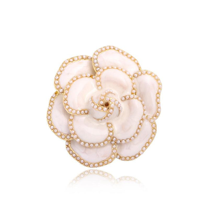 New Silk Scarf Button Retro Brooch Women's Pin