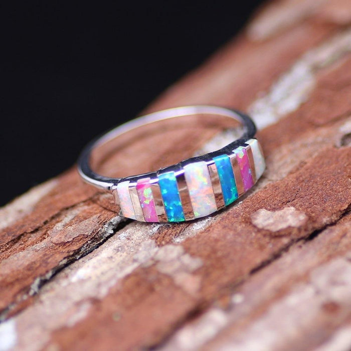 Natural Stone Ring Women's Jewelry