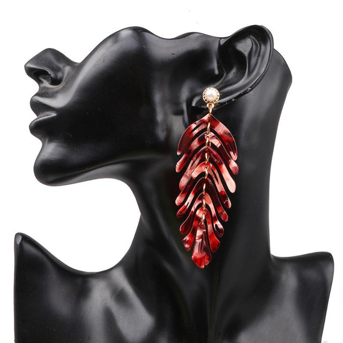 Female Jewelry Creative Personality Fashion Fishbone Earrings