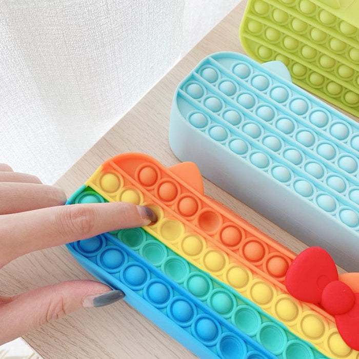 Unzip stationery storage silicone toys