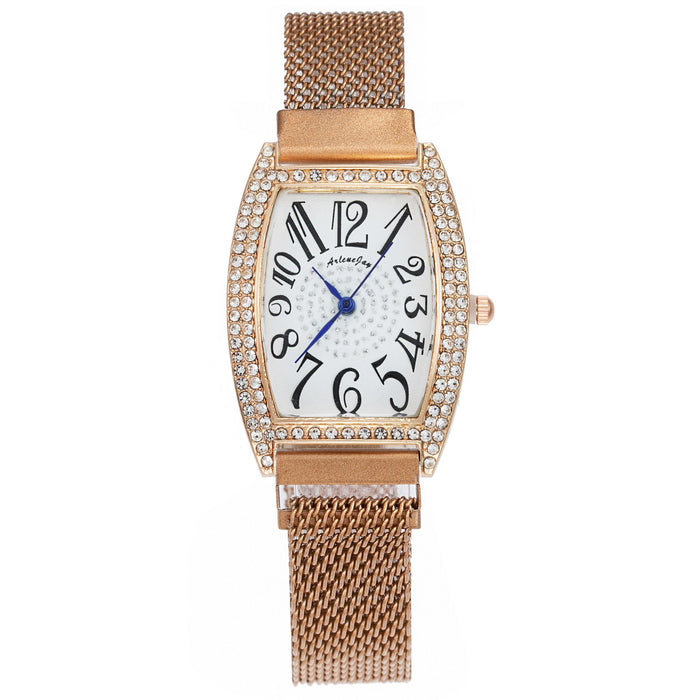 New Stainless Steel Women Wristwatch Quartz Fashion Casual Clock LLZ20027