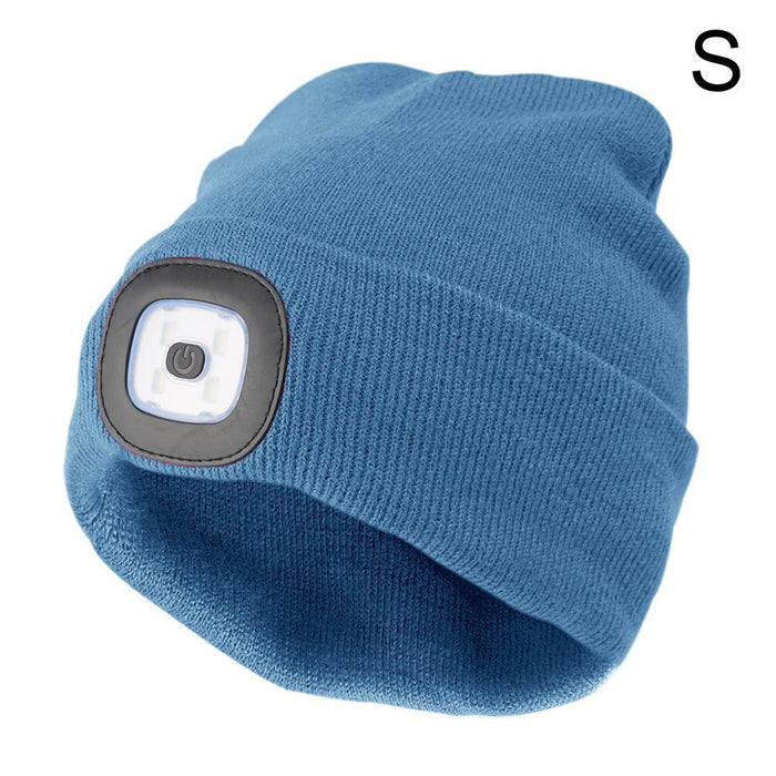 Rechargeable Usb Led Light Keep Warm Beanie
