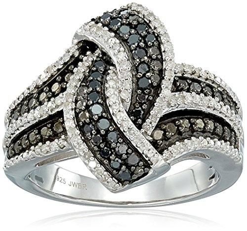 Luxury Gorgeous Women Jewelry Black Zircon Rings