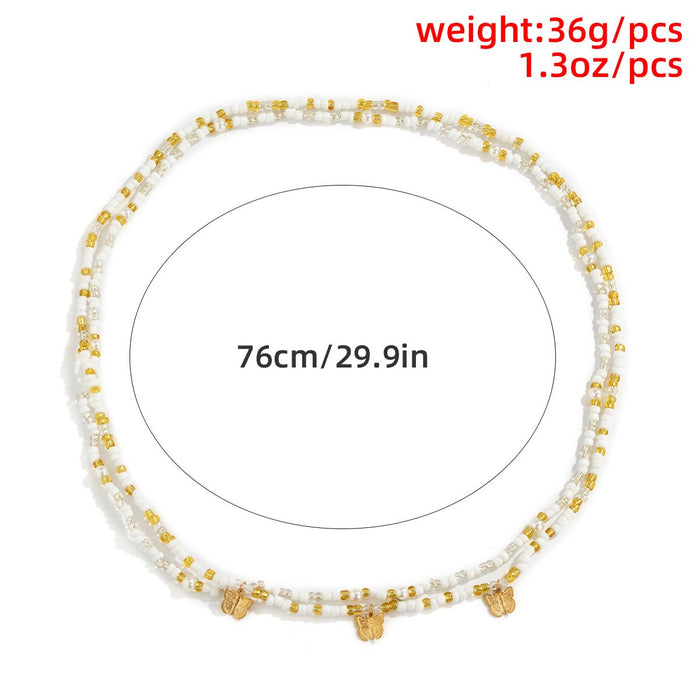 New Butterfly Fringe Waist Chain Women Beaded Body Chain
