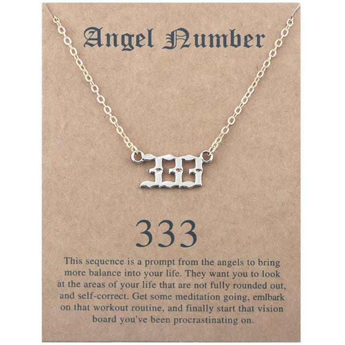 Stainless Steel Chain Vacuum Plated Digital Card Clavicle Chain