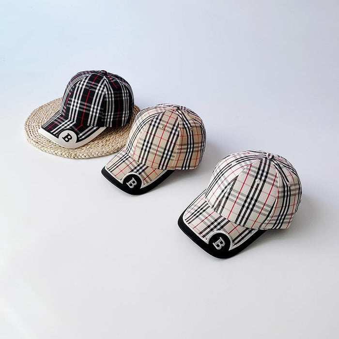 Fashion Bound Color Stripe B Letter Children's Baseball Cap