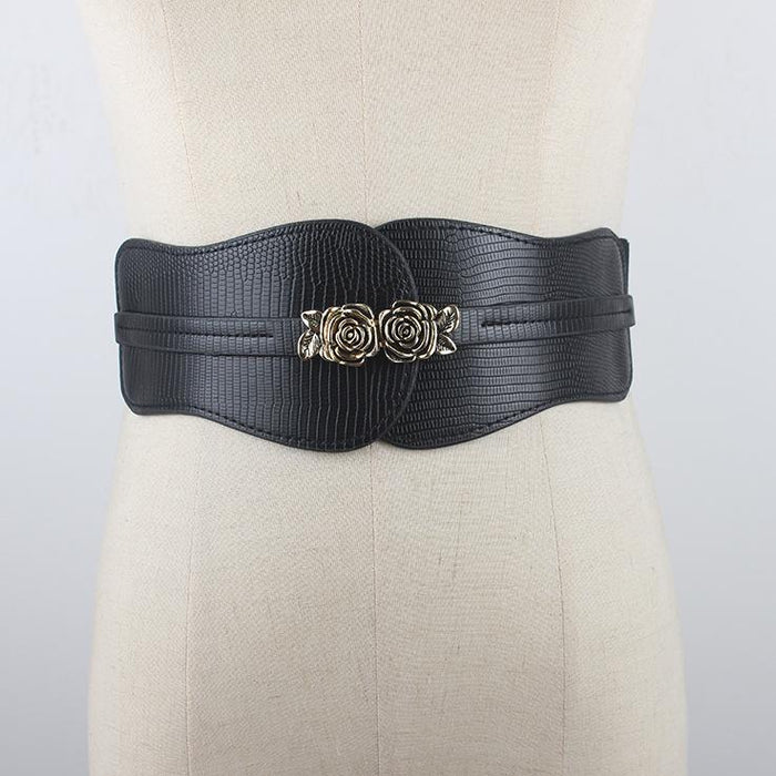 Women's Fashion Simple Red Decorative Girdle Belt