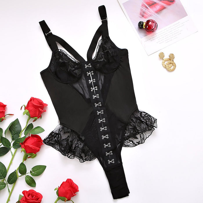Women's Mesh Sexy Bodysuit One-piece Lingerie