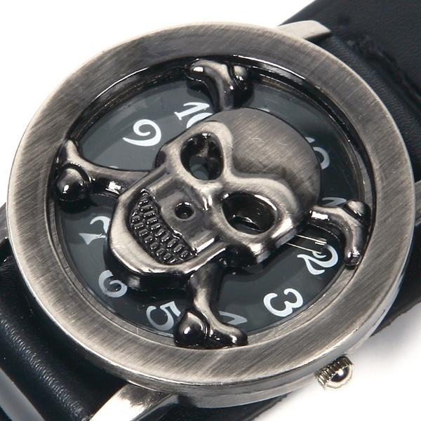 Men's Skull Watch Clamshell Creative Wristwatch Men Bracelet Watches