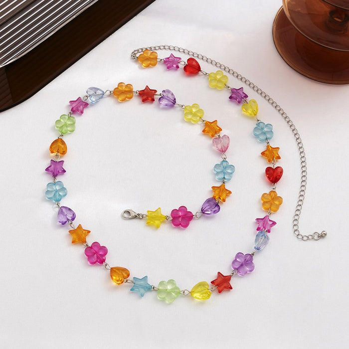 New Colorful Flower Waist Chain Women's Body Chain