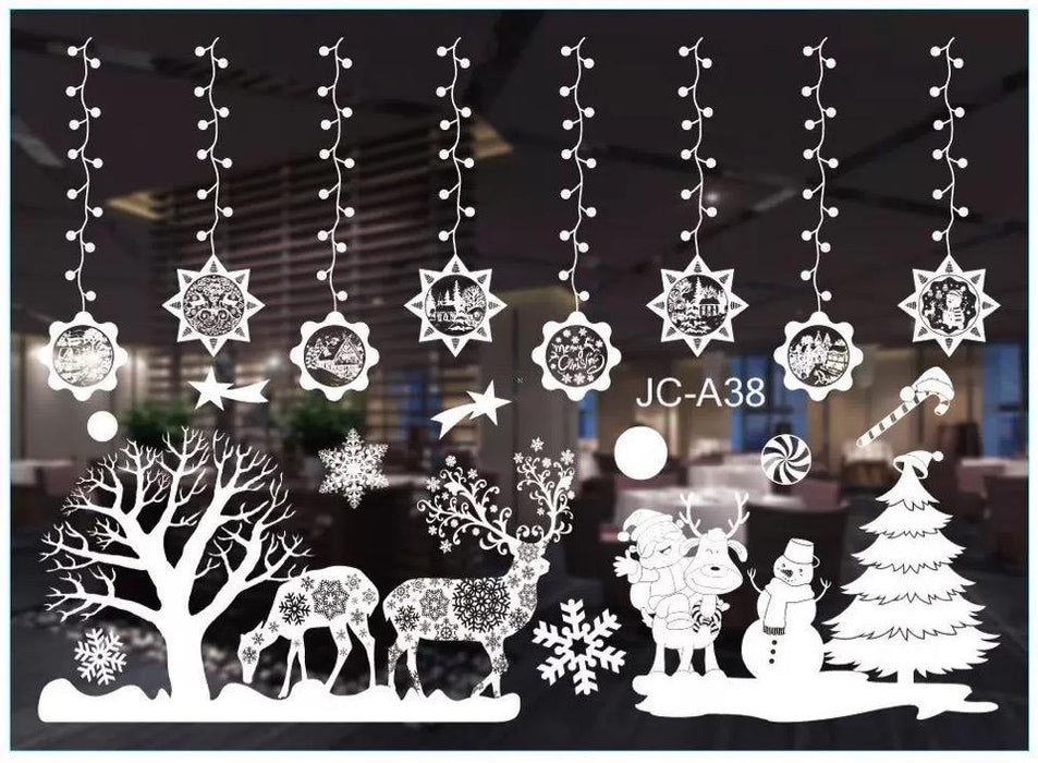 2022 Christmas Window Stickers