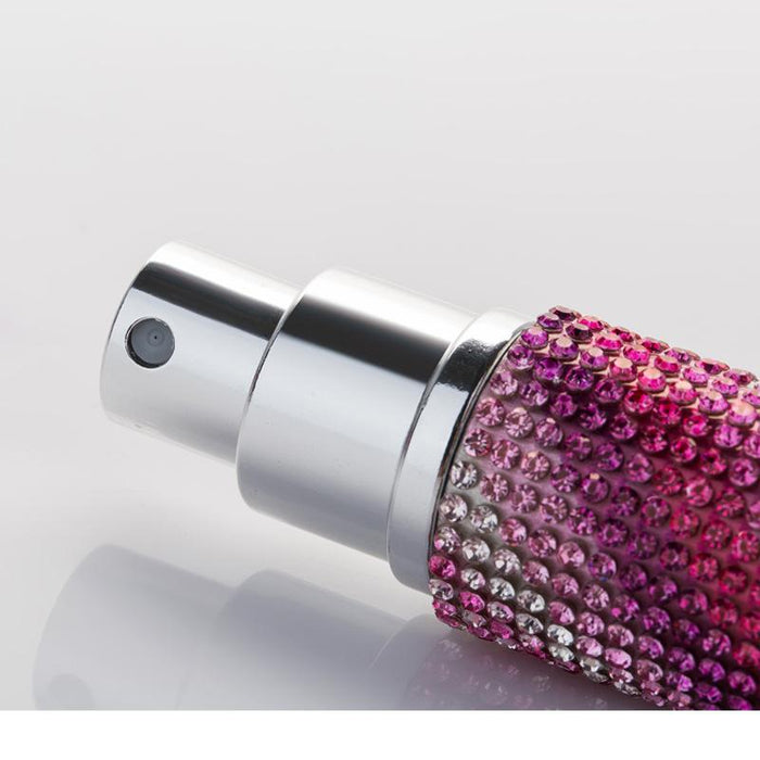 10ML Creative Insert Rhinestone Bottle, Portable Aluminum Liquid Essence, Cosmetic Packaging, Bottle Bottling