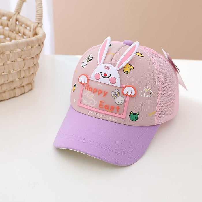 Summer Cute Bunny Children's Sunshade Net Hat