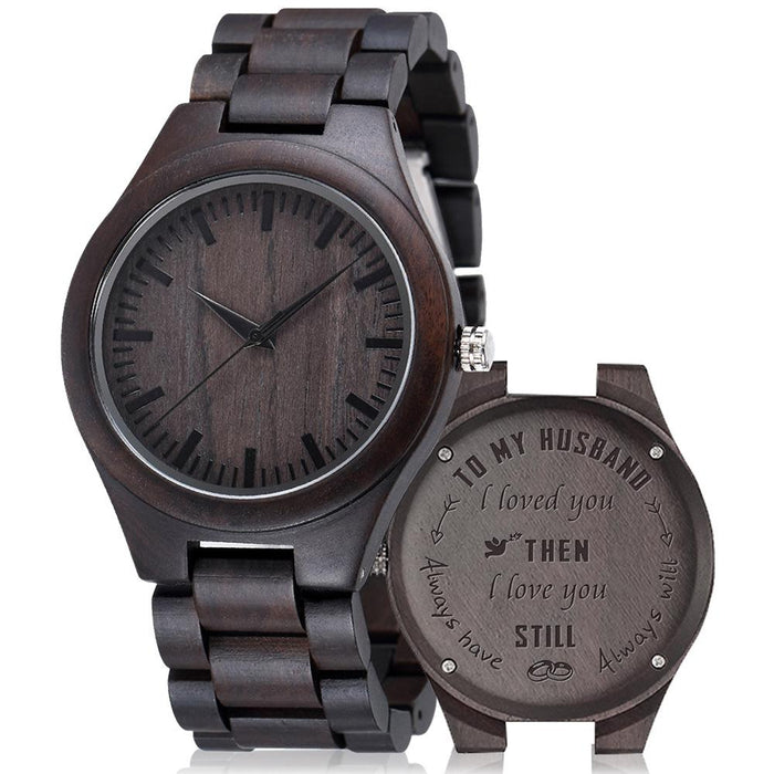 2022 New Fashion Simple Wooden Watch Couple Watch