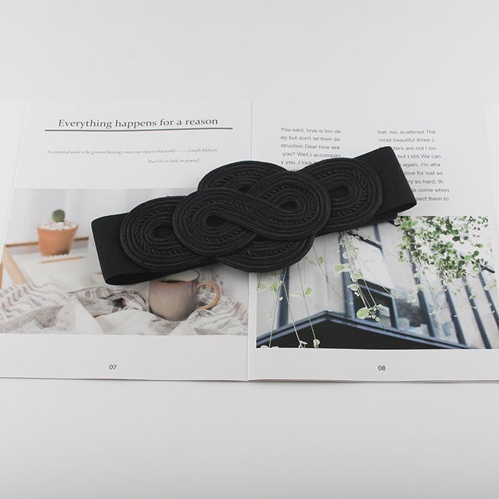 Women's Fashion Elastic Belt Simple Decorative Belt