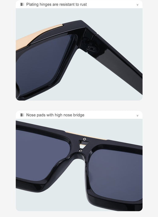 2022 New Box Sunglasses Punk Large Frame Sunglasses