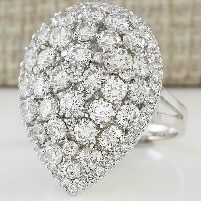 Luxury Women's Drop White Zircon Butterfly Bridal Rings