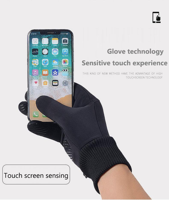 Men Winter Waterproof Cycling Gloves