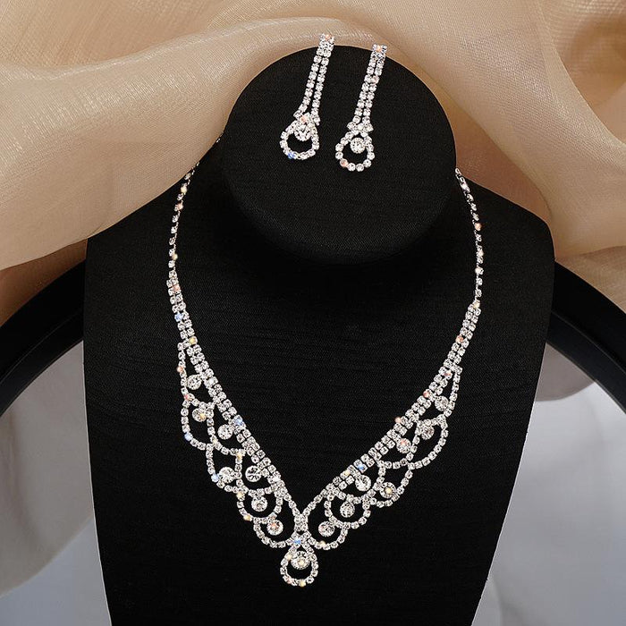 New Female Jewelry Fashion Necklace Earring Set
