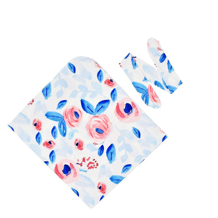 Newborn Baby Wrap Towel Headband Suit