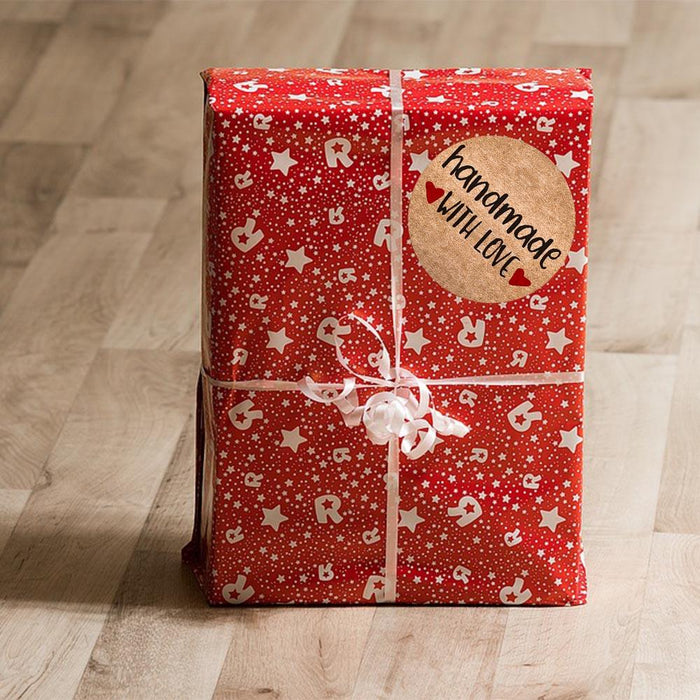 100-500pcs Vintage Kraft Paper Scrapbook Gift Stickers