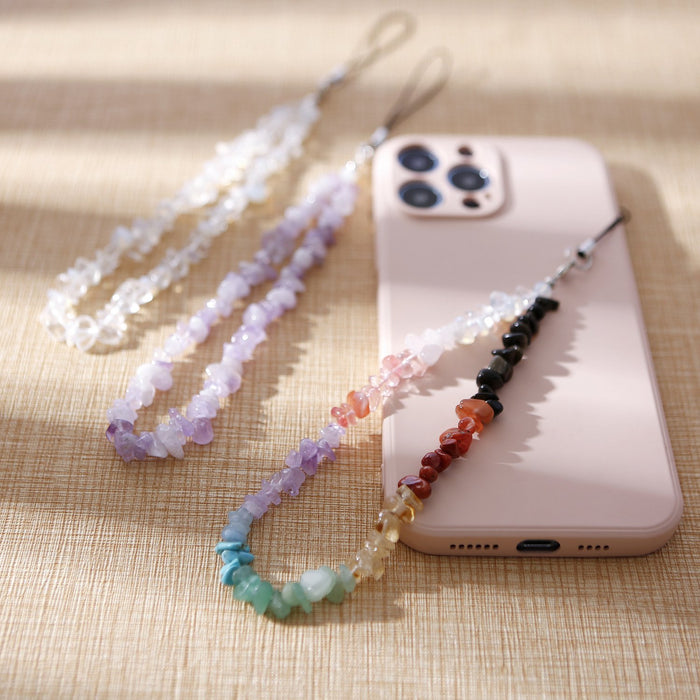 Natural Stone Mobile Phone Bead Hanging Rope